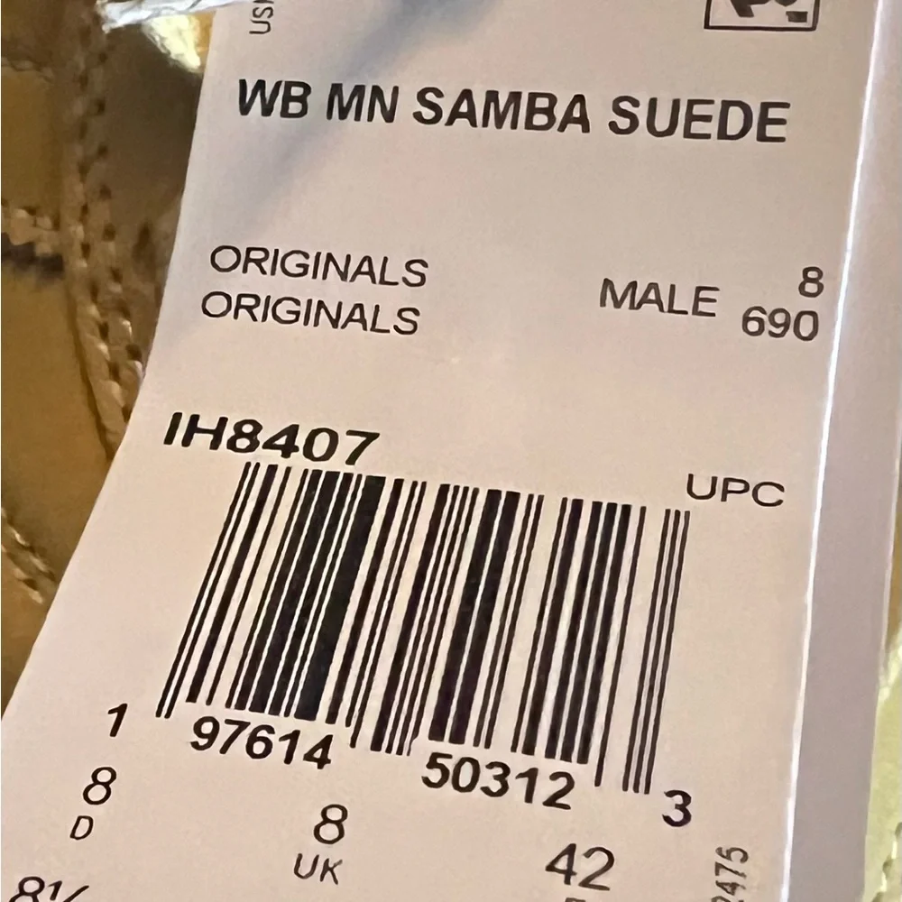 ADIDAS WALES BONNER X SAMBA MILLENNIUM FADE GOLD